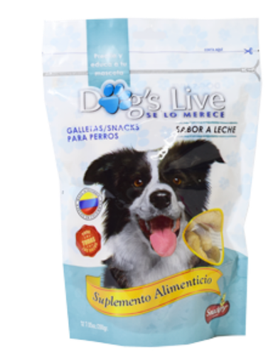 [896U] SNACKERY DOGS LIVE LECHE X 100GR