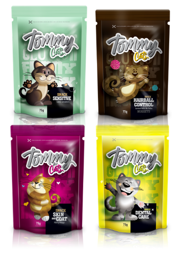 [907U] TOMMY CAT SNACK SURT. X 75 G