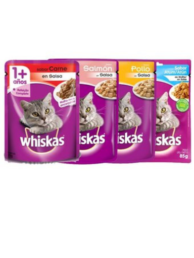 WHISKAS SOBRE ADULTO SURT. X 85 G