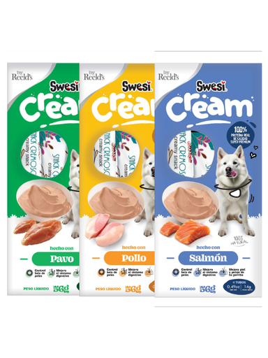 [1054U] NAN SWESI CREAM DOG SOBRE SURT. X 4 UNI