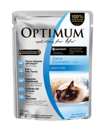 OPTIMUM SOBRES CAT CASTRADOS X 85 GR